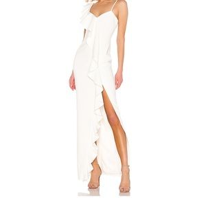 revolve white gown